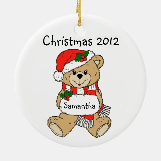 Kerstmis 2012 Ornament met de naam van uw kind (Achterkant)