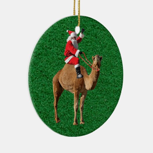 Kerstmis 2013 Hump Day Camel and Santa Keramisch Ornament (Rechts)