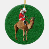 Kerstmis 2013 Hump Day Camel and Santa Keramisch Ornament (Voorkant)
