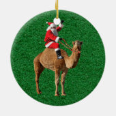 Kerstmis 2013 Hump Day Camel and Santa Keramisch Ornament (Achterkant)