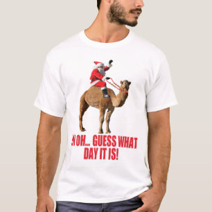 Kerstmis 2013 Hump Day Camel and Santa T-shirt