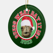Kerstmis 2013 Hump Day Camel raad eens op welke da Keramisch Ornament (Links)