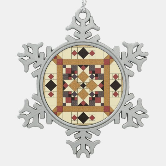 Kerstmis 2016 Modern Welsh Quilts Tree Ornament (Voorkant)