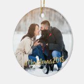#Kerstmis 2018 Fotoversiering Keramisch Ornament (Links)