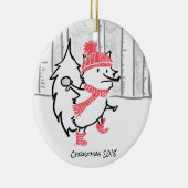 Kerstmis 2018 keramisch ornament (Rechts)