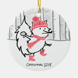 Kerstmis 2018 keramisch ornament