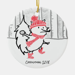 Kerstmis 2018 keramisch ornament