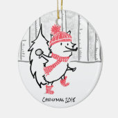 Kerstmis 2018 keramisch ornament (Links)