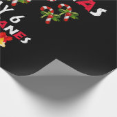Kerstmis 2020: Blijf 6 snoepjes weg Cadeaupapier (Hoek)