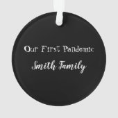 Kerstmis 2020 Delen is geen leuke keramische siera Ornament (achterkant)