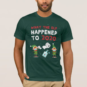 Kerstmis 2020 Funny Quarantined Elf Novelty T-shirt