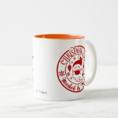 Kerstmis 2020 Gemaskerd en marry | Sinterklaas Tweekleurige Koffiemok (Voorkant rechts)