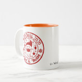 Kerstmis 2020 Gemaskerd en marry | Sinterklaas Tweekleurige Koffiemok (Voorkant links)