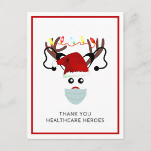 Kerstmis 2020 Hartelijk dank voor de feestdag voor Briefkaart
