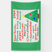Kerstmis 2020 herdacht spandoek (Verticaal)