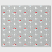 Kerstmis 2020 in Santa and Toilet Paper Cadeaupapier (Vlak)