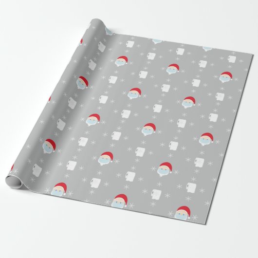 Kerstmis 2020 in Santa and Toilet Paper Cadeaupapier (Uitgerold)