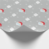 Kerstmis 2020 in Santa and Toilet Paper Cadeaupapier (Hoek)