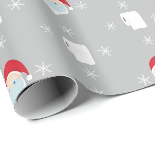 Kerstmis 2020 in Santa and Toilet Paper Cadeaupapier (Rol Hoek)