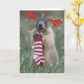 Kerstmis 2020 kaart (Gele Bloem)