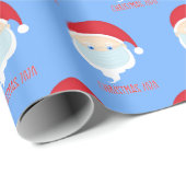 Kerstmis 2020, kerstkerstman met kerstmis cadeaupapier (Rol Hoek)