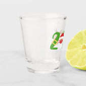 Kerstmis 2020 | Kerstman en rendier in masker Shot Glas (Links)