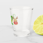 Kerstmis 2020 | Kerstman en rendier in masker Shot Glas (Rechts)