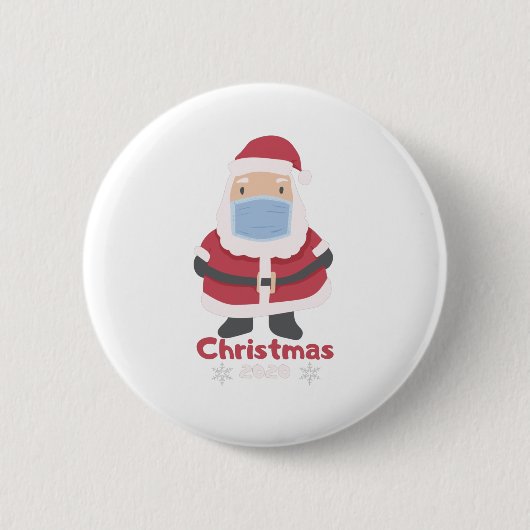 Kerstmis 2020 ronde button 5,7 cm (Voorkant)