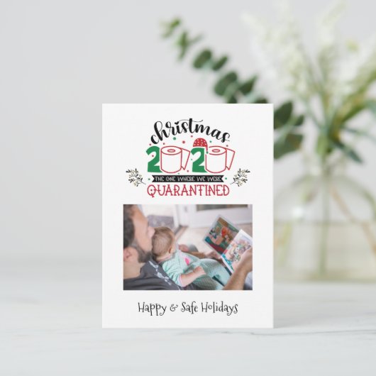 Kerstmis 2020| Waar we gegraven werden Feestdagenkaart (Staand voorkant)