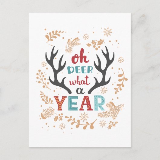 Kerstmis 2020, wat een jaar pandemie briefkaart (Voorkant)