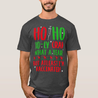 Kerstmis 2021 gevaccineerd t-shirt