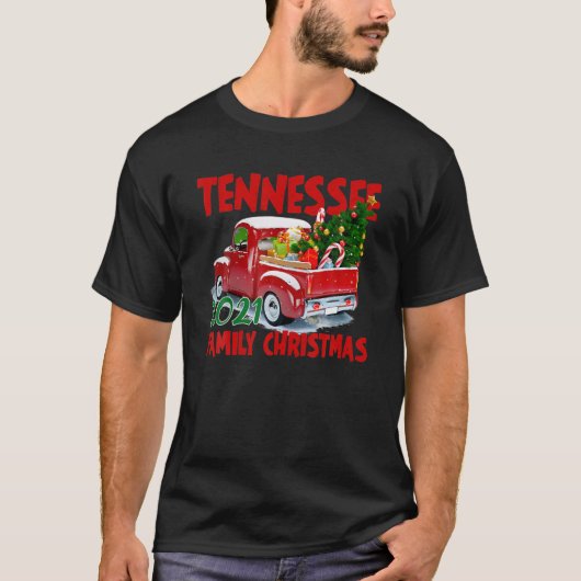 Kerstmis 2021 in Tennessee, huwelijkskerstmis T-shirt (Voorkant)