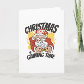 Kerstmis 2021 is de gametijd - Gamer Kaart (Voorkant)