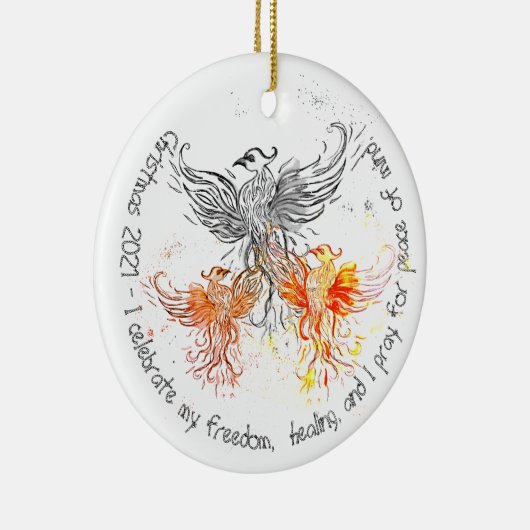 Kerstmis 2021 - Keramisch sieraad Ornament (Rechts)