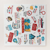 Kerstmis 2021 Pandemisch vaccin herdenkingsdag Legpuzzel (Horizontaal)