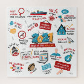 Kerstmis 2021 Pandemisch vaccin herdenkingsdag Legpuzzel (Verticaal)