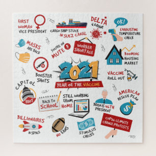 Kerstmis 2021 Pandemisch vaccin herdenkingsdag Legpuzzel