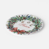 Kerstmis 2021 Peace Wreath-Bord Papieren Bordje (Gekanteld)