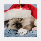 Kerstmis 2022 Foto Ornament (Voorkant)