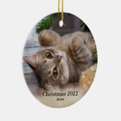 Kerstmis 2022 Foto Ornament (Rechts)