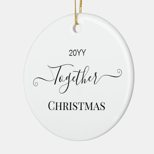 Kerstmis 2022 Gezinshereniging Keramisch Ornament (Links)