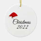 kerstmis 2022 keramisch ornament (Voorkant)