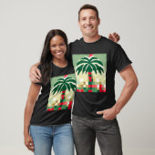 Kerstmis 2022 T-shirt met palmboom (Unisex)