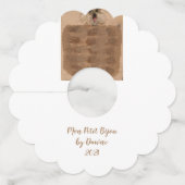 Kerstmis 2023 Blue Ginger Jar Wijnglaslabel (Achterkant)