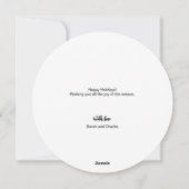 Kerstmis 2023 Één Foto Moderne krans Feestdagenkaart (Achterkant)