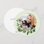 Kerstmis 2023 Één Foto Moderne krans Feestdagenkaart (Voorkant / Achterkant)