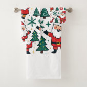 Kerstmis 2024 bad handdoek (Insitu)