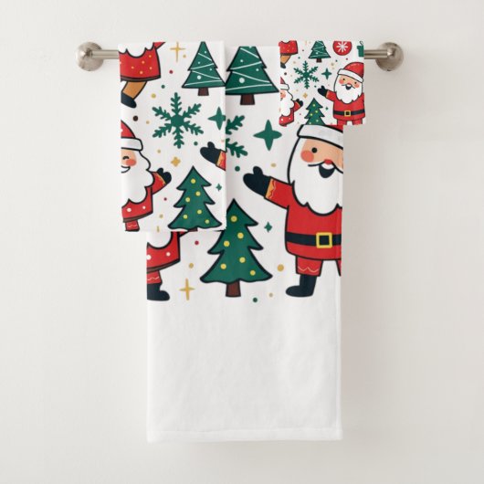 Kerstmis 2024 bad handdoek (Insitu)