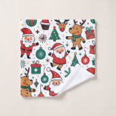 Kerstmis 2024 bad handdoek (Wasdoekje)