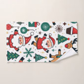 Kerstmis 2024 bad handdoek (Handdoek)